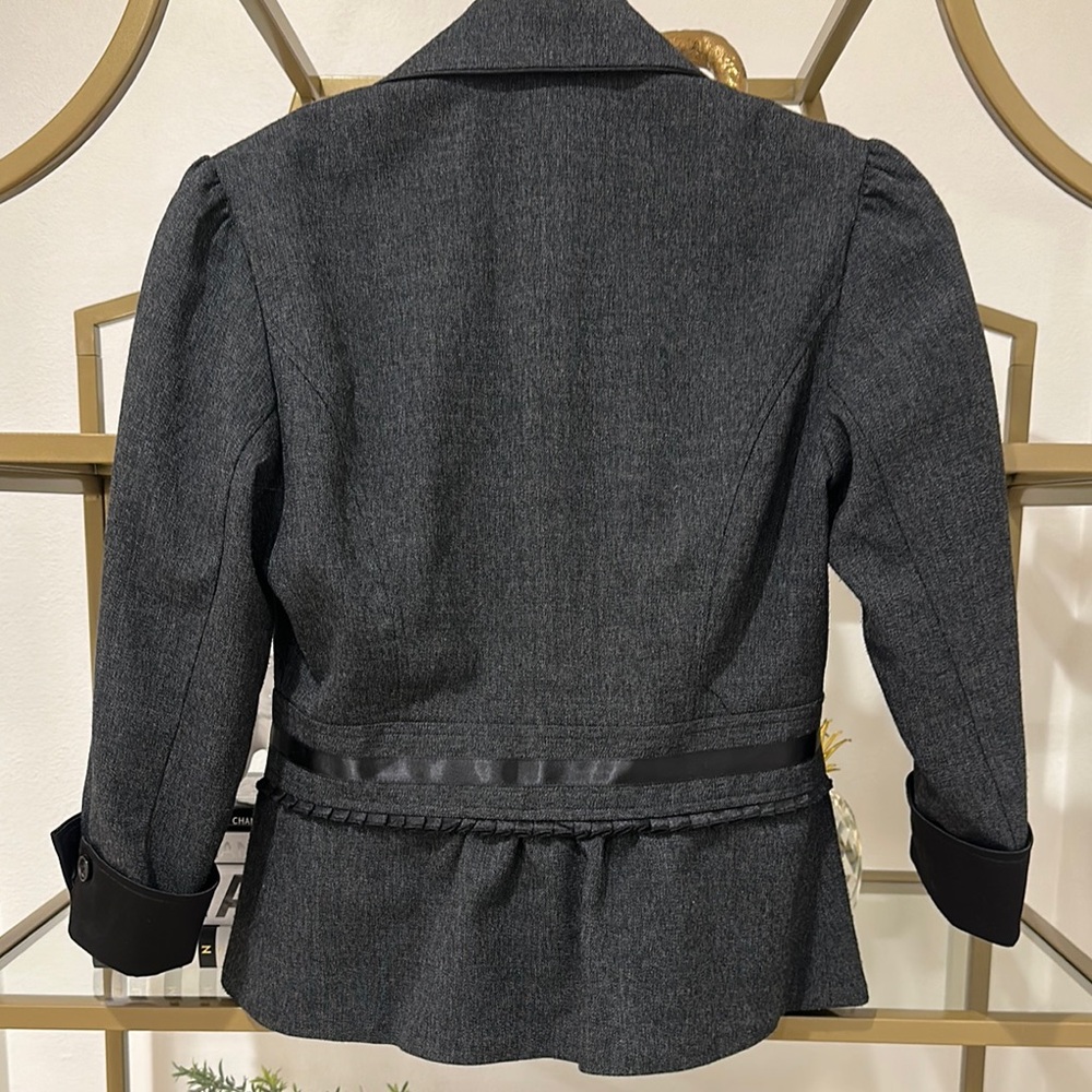 Black Satin sleeve blazer - Picture 6 of 8